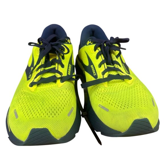 Brooks Mens Adrenaline GTS 22 Running Shoes Size 9.5 Medium D Yellow & Blue - Picture 4 of 8